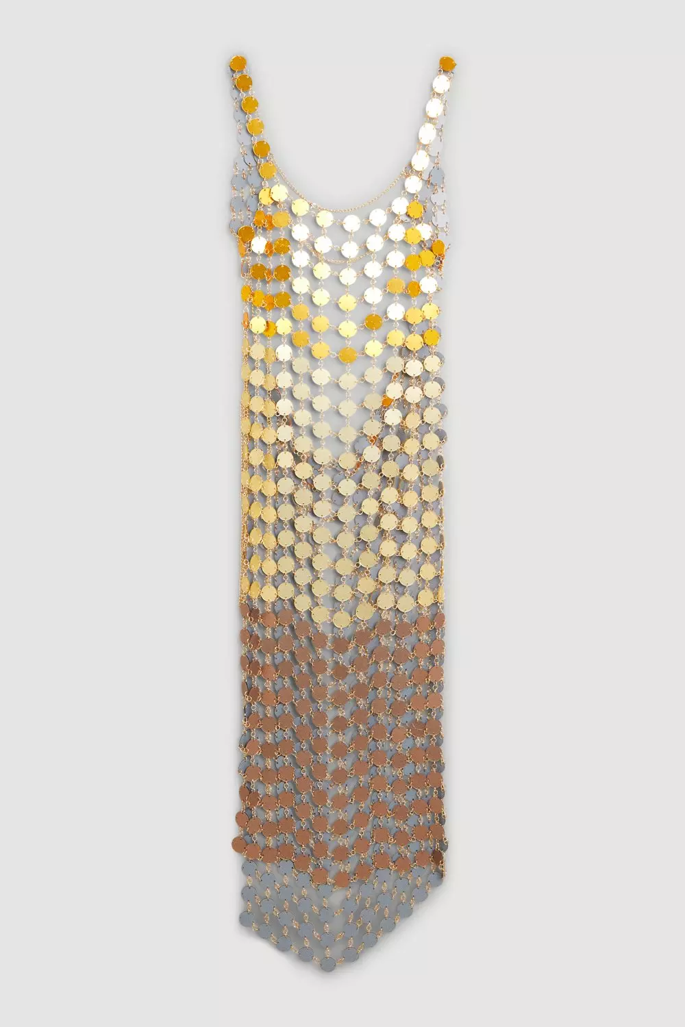Mirrored Disc Side Split Midi Dress | Karen Millen